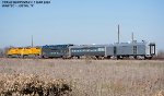 BNSF Passenger Cars and UP AC4400CWM's